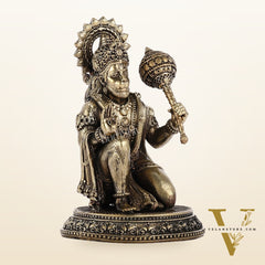Pure Brass Superfine Lord Hanuman Idol - 3.5 inch