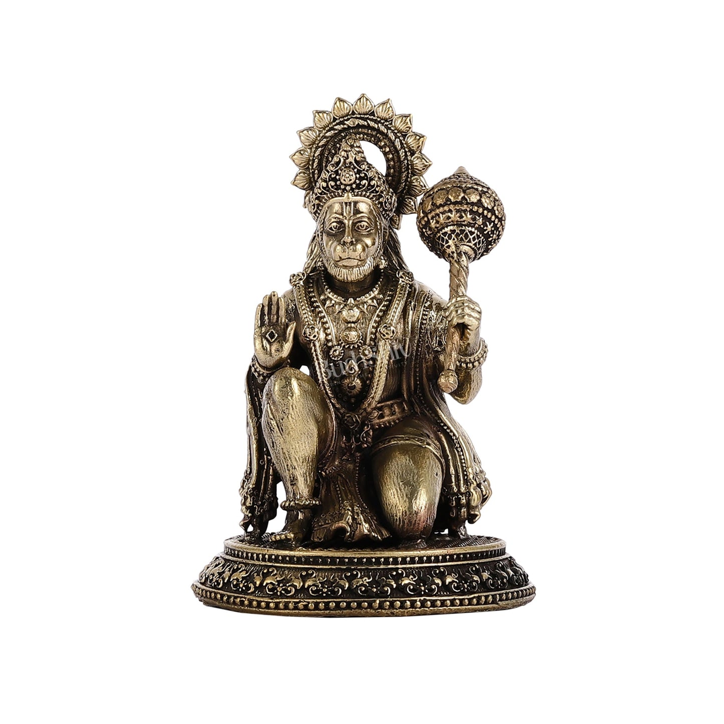 Pure Brass Superfine Lord Hanuman Idol - 3.5 inch