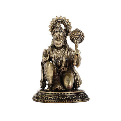 Pure Brass Superfine Lord Hanuman Idol - 3.5 inch