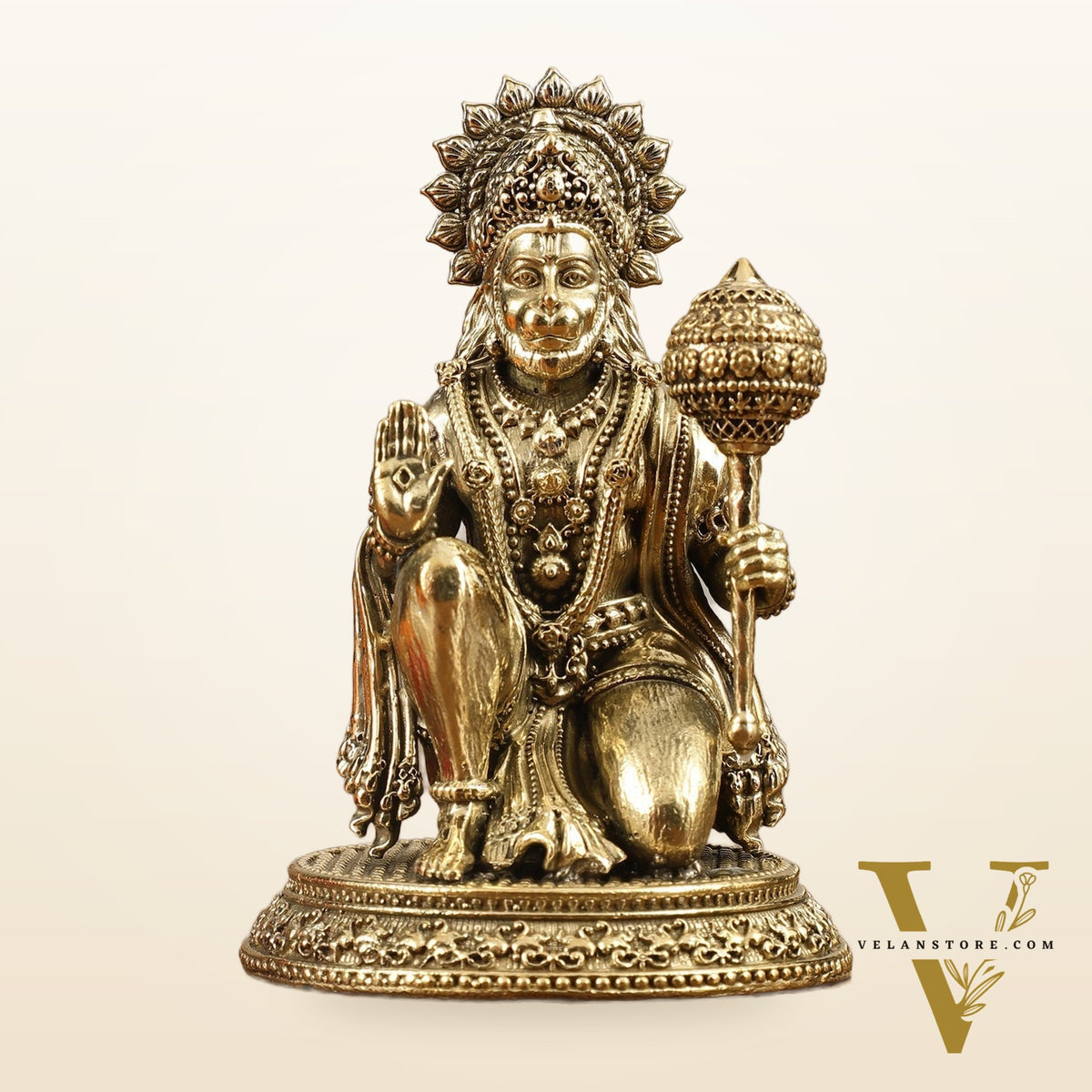 Pure Brass Superfine Lord Hanuman Idol - 4.5 inch