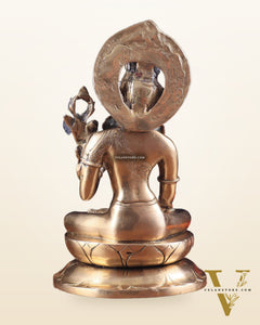 Pure Brass Superfine Lord Indra Dev Unique Statue 12 inch