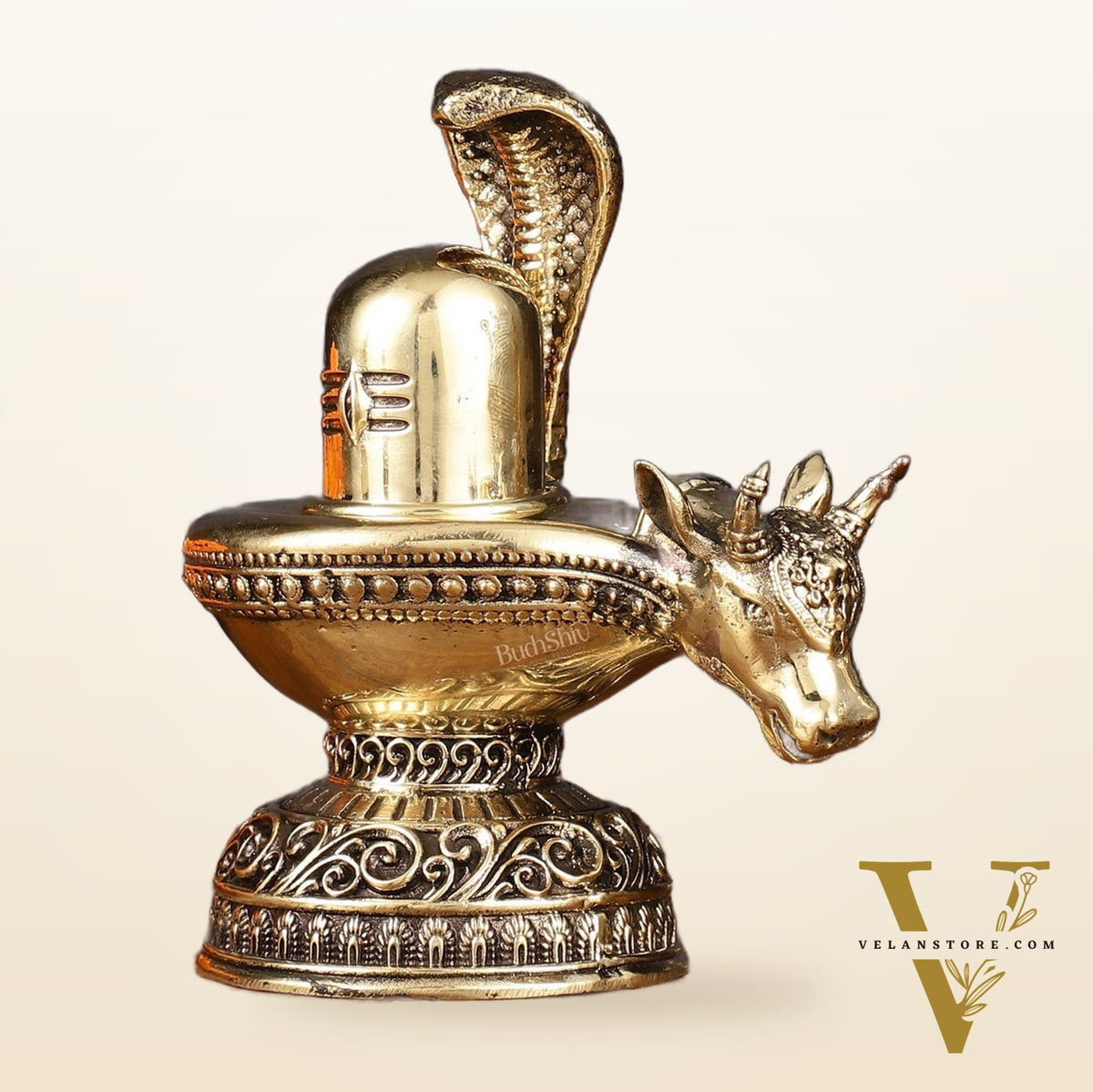 Pure Brass Superfine Lord Shiva Lingam - 5 Inch