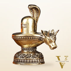Pure Brass Superfine Lord Shiva Lingam - 5 Inch