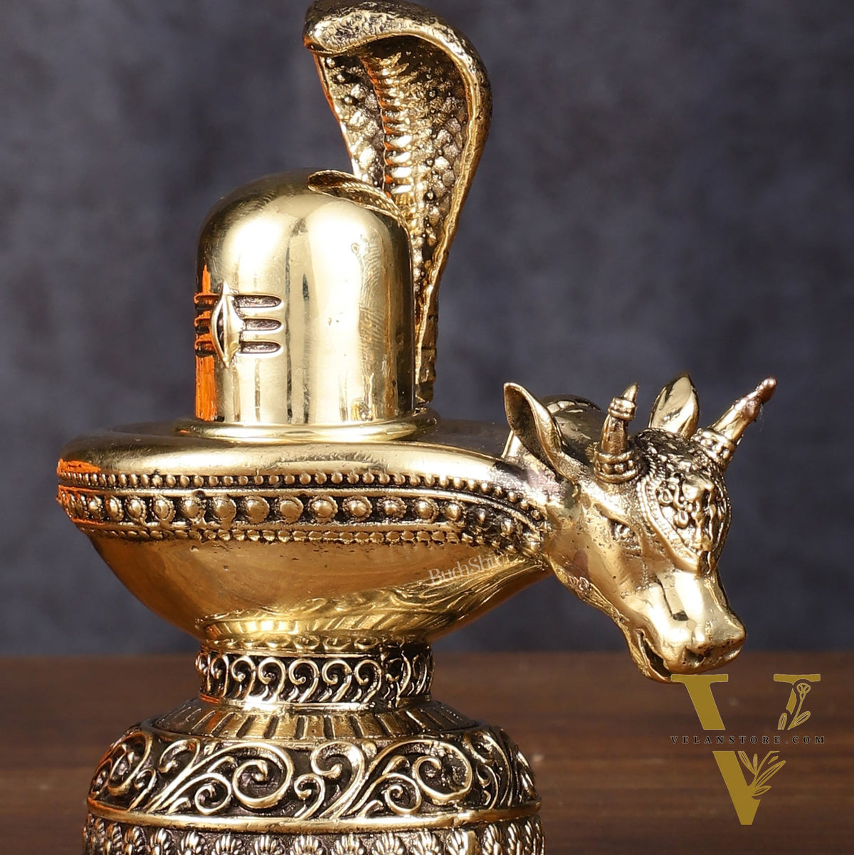 Pure Brass Superfine Lord Shiva Lingam - 5 Inch