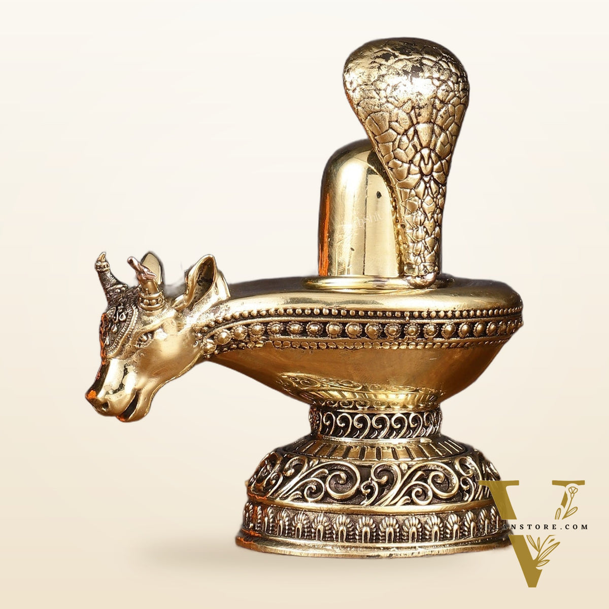 Pure Brass Superfine Lord Shiva Lingam - 5 Inch