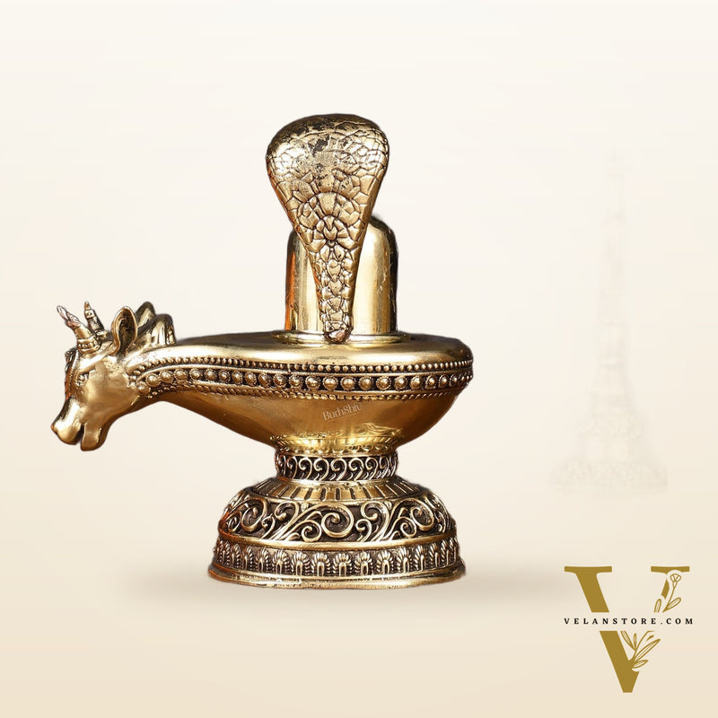 Pure Brass Superfine Lord Shiva Lingam - 5 Inch