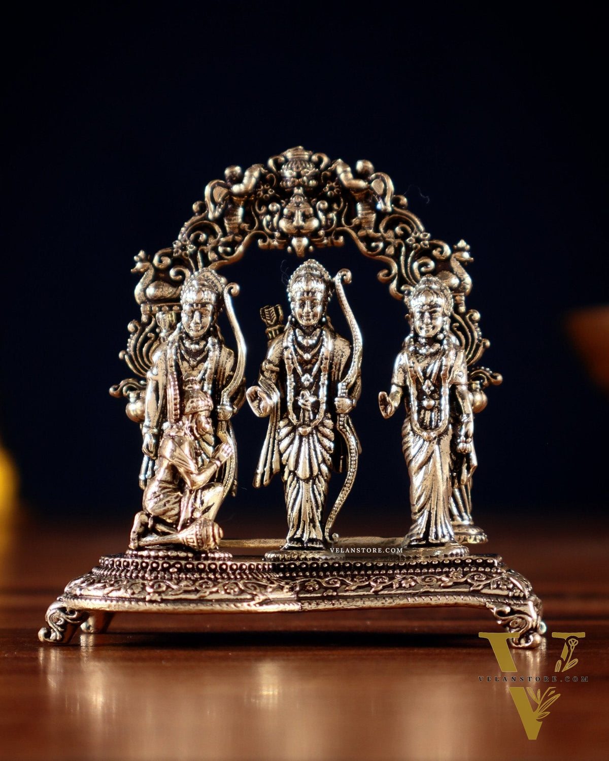Pure Brass Superfine Miniature Ram Darbar Idol – 2.5”