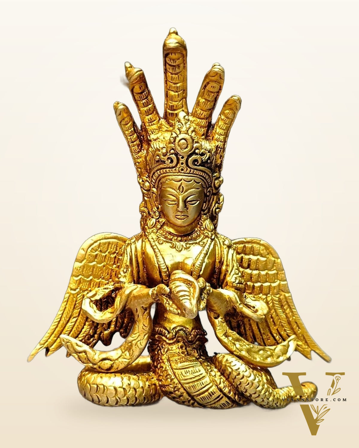 Pure Brass Superfine Naaga Kanya Idol | 5.5"