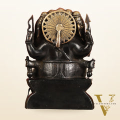 Pure Brass Superfine Panchmukhi Ganesha Statue 11"