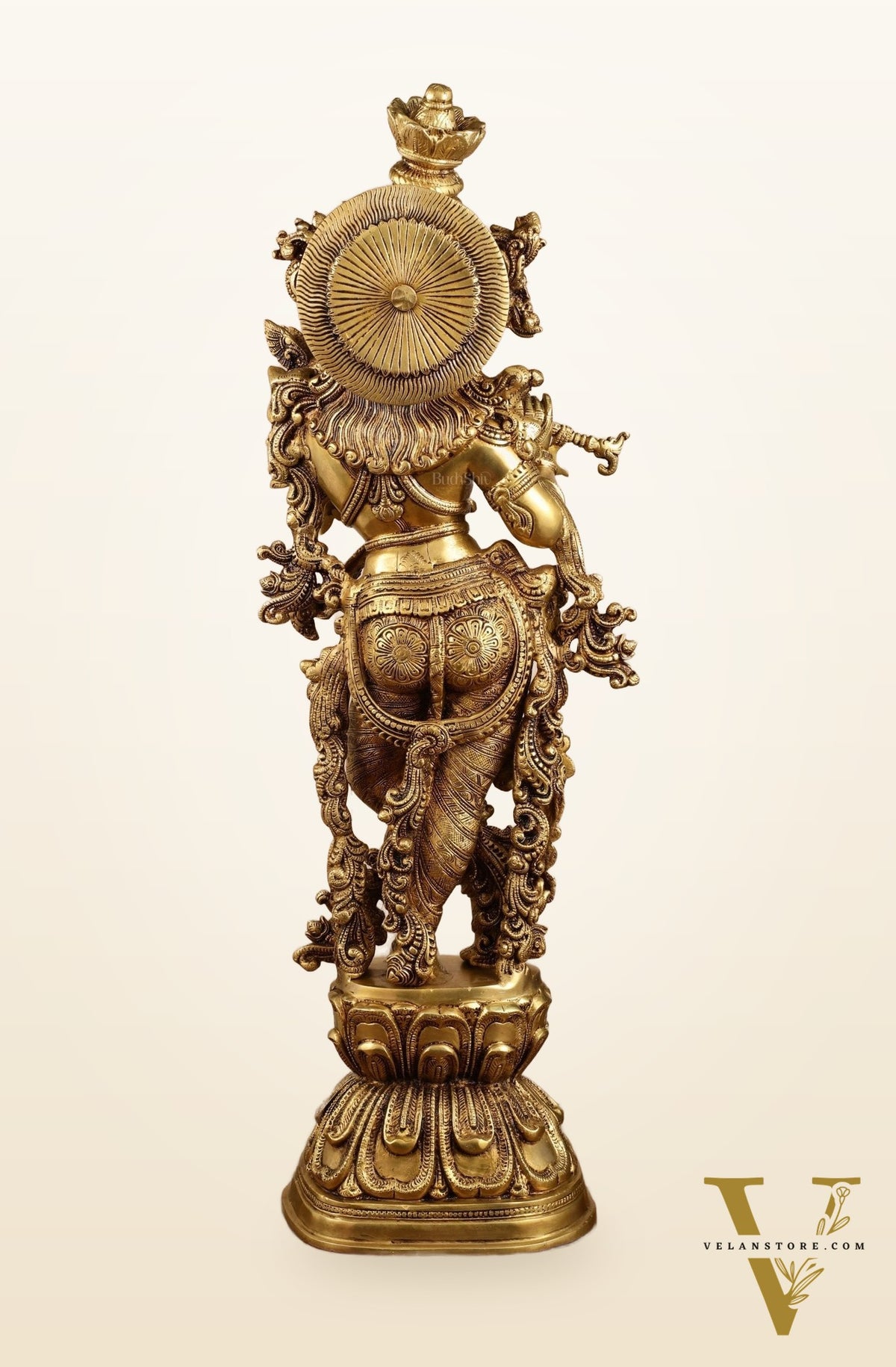 Pure Brass Superfine Radha Krishna Statue | 30" pair