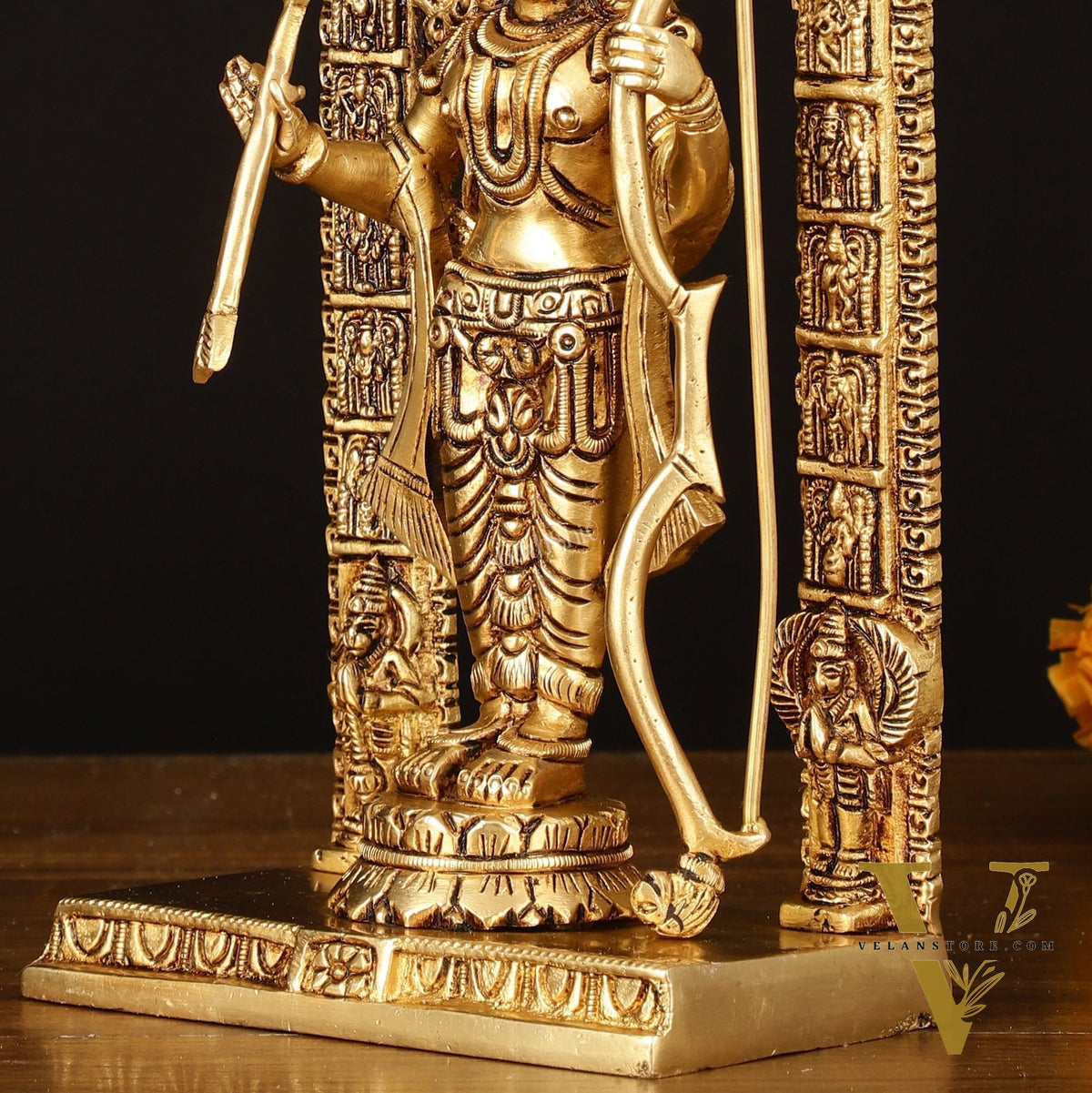 Pure Brass Superfine Ram Lalla Statue - 10" Divine Sculpture