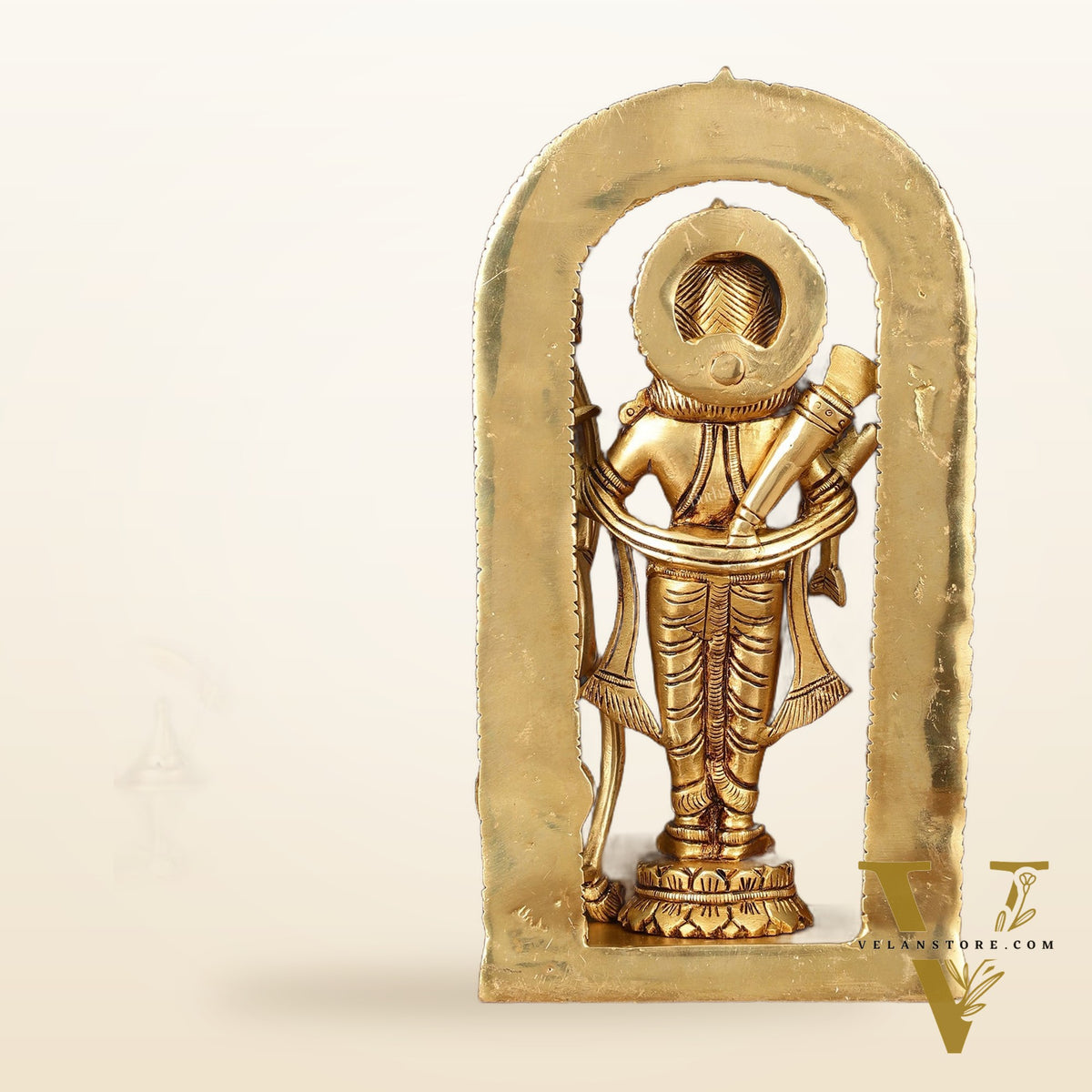 Pure Brass Superfine Ram Lalla Statue - 10" Divine Sculpture