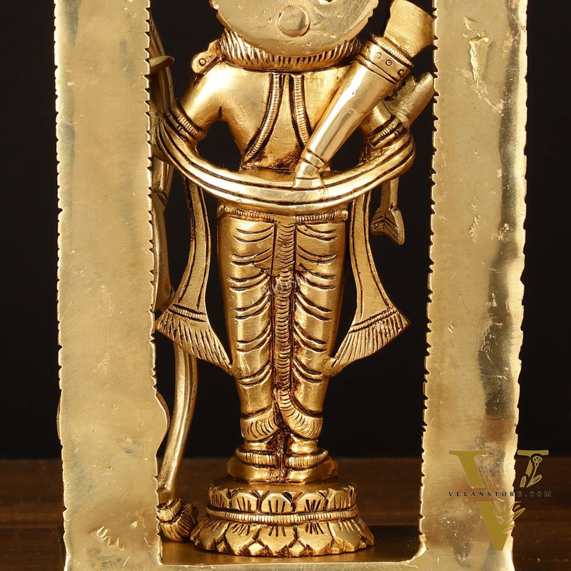 Pure Brass Superfine Ram Lalla Statue - 10" Divine Sculpture