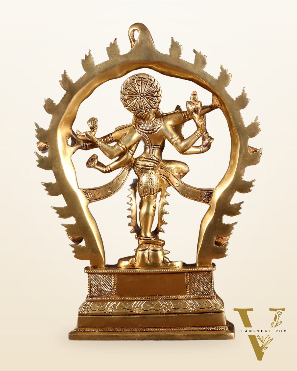 Pure Brass Superfine Shiva Gaja Samhara Murthy 12 inch