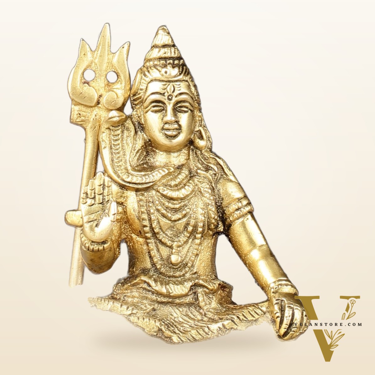 Pure Brass Superfine Small Lord Shiva Idol - 4"