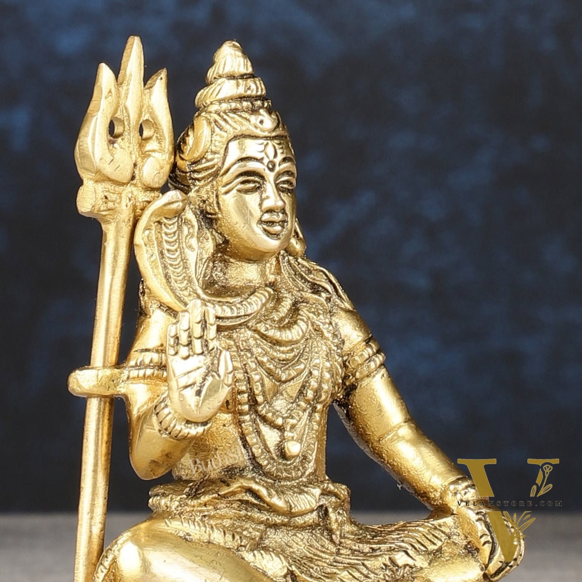 Pure Brass Superfine Small Lord Shiva Idol - 4"