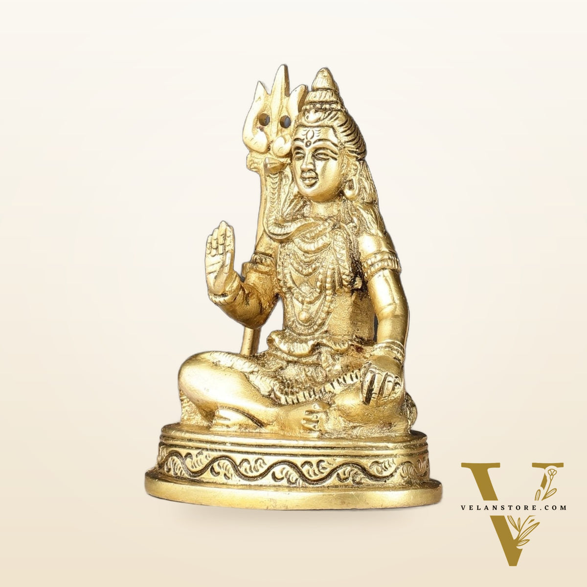 Pure Brass Superfine Small Lord Shiva Idol - 4"