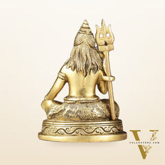 Pure Brass Superfine Small Lord Shiva Idol - 4"