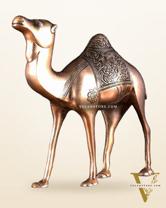 Pure Brass Superfine Standing Camel – The Ship of the Desert | Vastu Approved Showpiece 10.5 inch