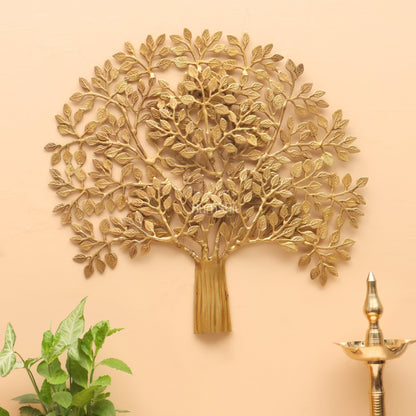Pure Brass Superfine Wall Hanging Kalpavriksha Bodhi Tree 23"