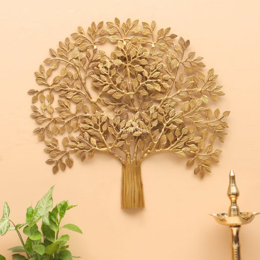 Pure Brass Superfine Wall Hanging Kalpavriksha Bodhi Tree 23"