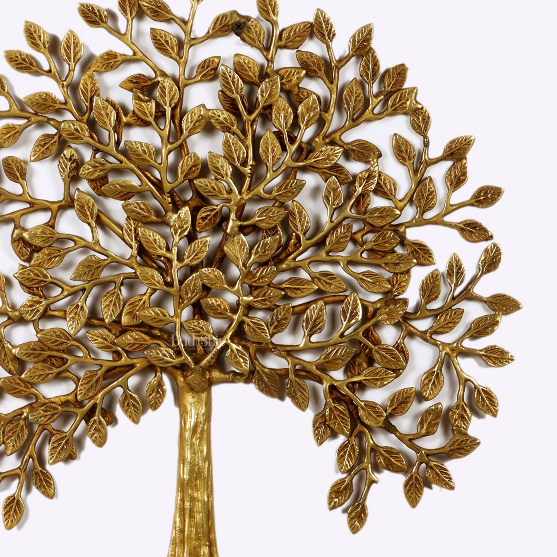 Pure Brass Superfine Wall Hanging Kalpavriksha Bodhi Tree with Roots 20 inch