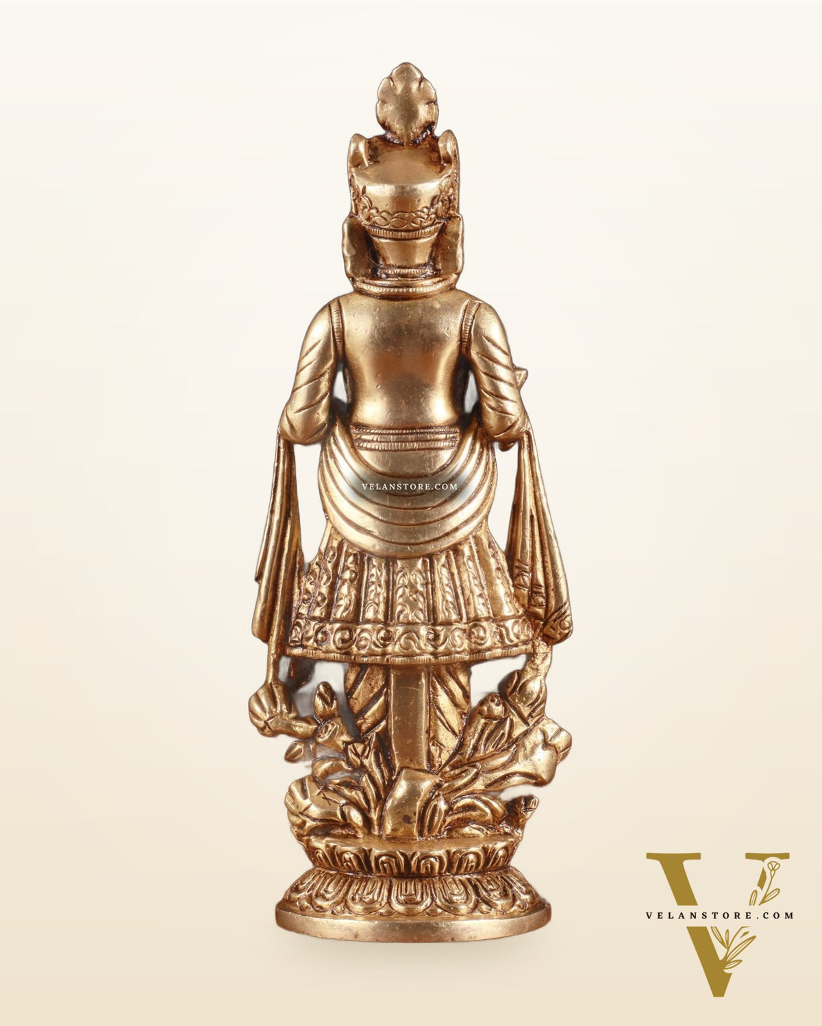 Pure Brass Swaminarayan Sahajanand Swami Superfine Idol – 7 Inch