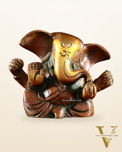 Pure Brass Tiny Appu Ganesha Miniature Idol – 2.5 "