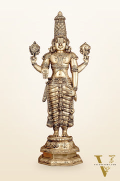 Pure Brass Tirupati Balaji Idol 33"