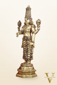 Pure Brass Tirupati Balaji Idol 33"