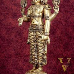 Pure Brass Tirupati Balaji Idol 33"