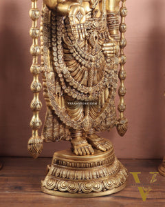 Pure Brass Tirupati Balaji Idol - 48"