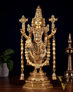 Pure Brass Tirupati Balaji Statue 17 inch