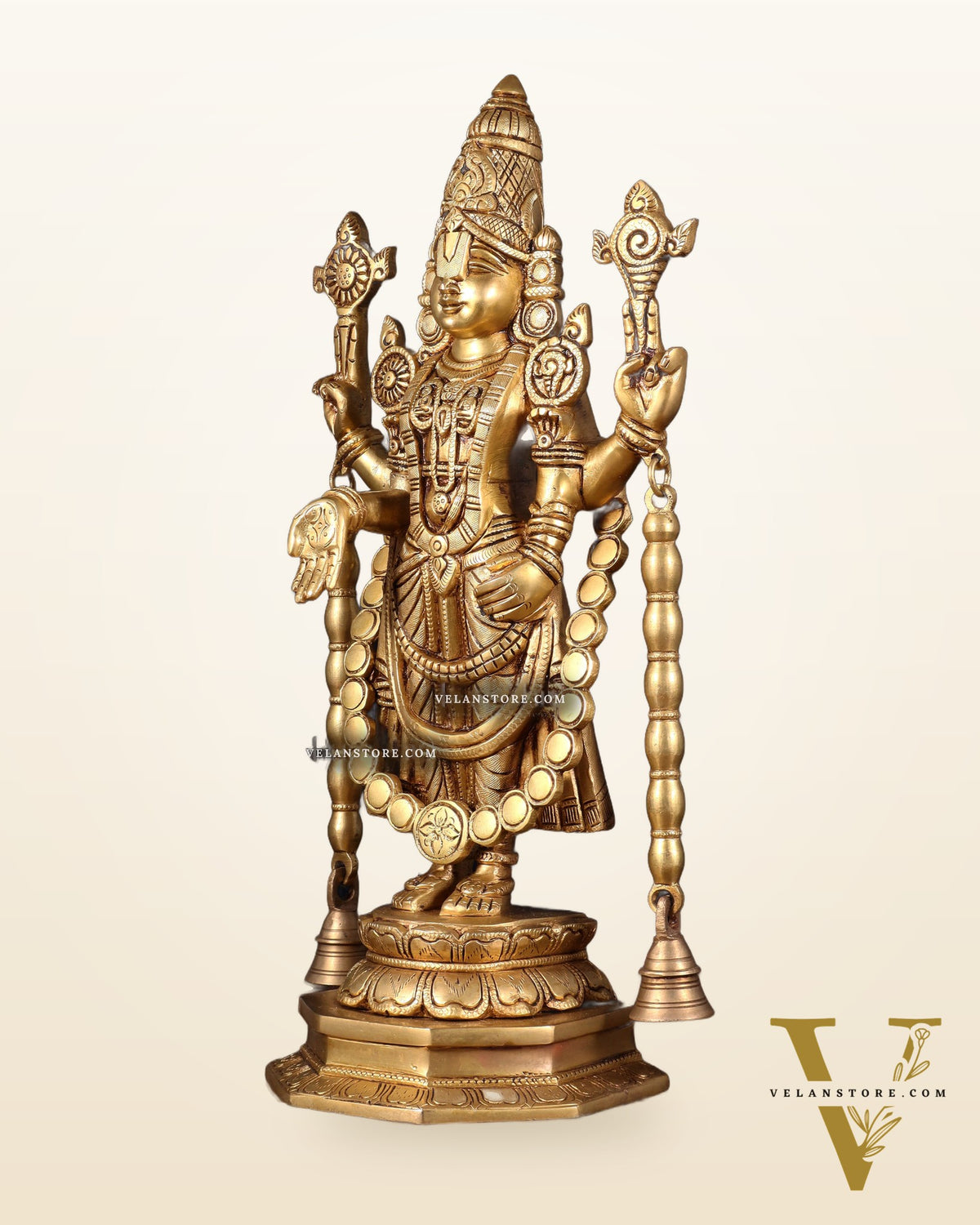Pure Brass Tirupati Balaji Statue 17 inch
