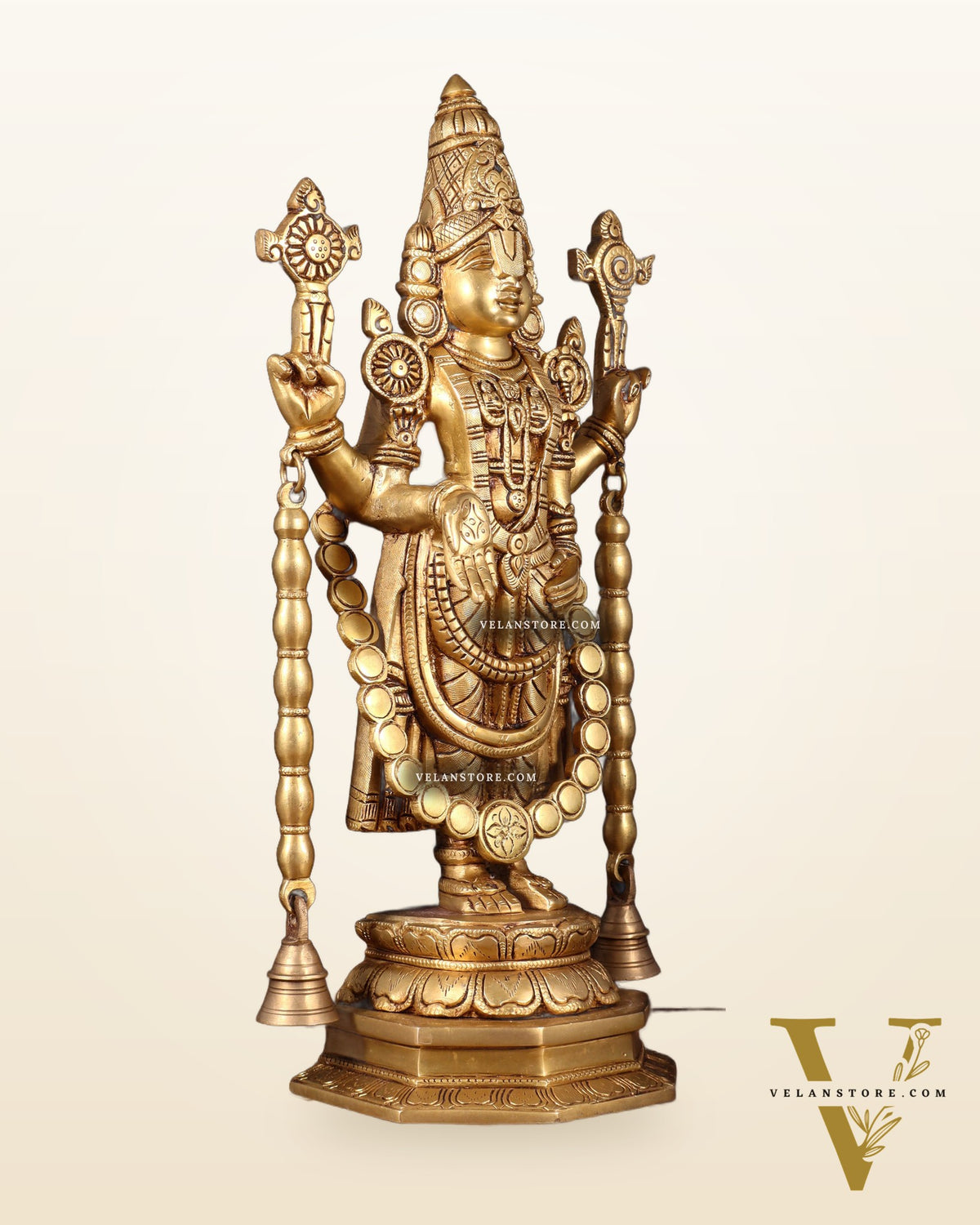 Pure Brass Tirupati Balaji Statue 17 inch
