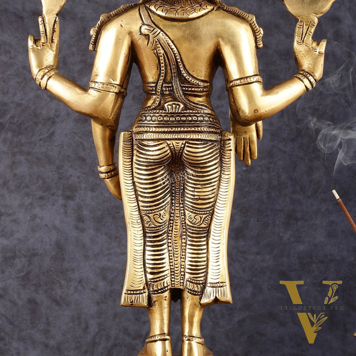 Pure Brass Tirupati Balaji Statue - 19"