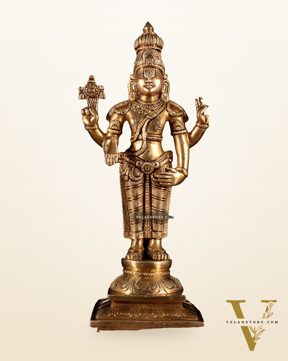 Pure Brass Tirupati Balaji Statue – 9.5 Inch