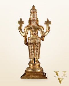 Pure Brass Tirupati Balaji Statue – 9.5 Inch