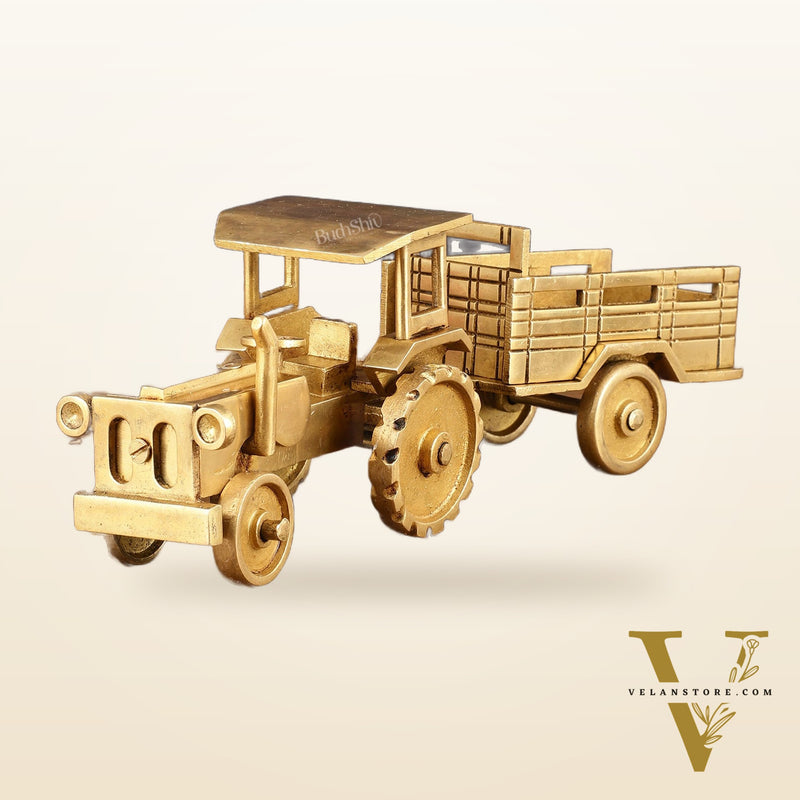 Pure Brass Tractor Showpiece - 4" Height