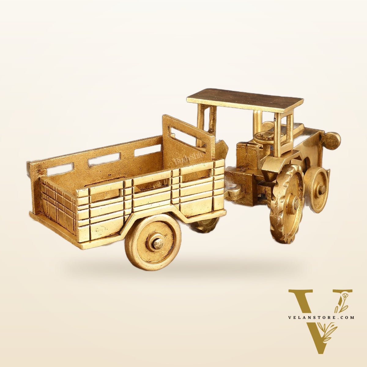Pure Brass Tractor Showpiece - 4" Height