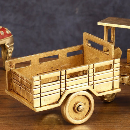 Pure Brass Tractor Showpiece - 4" Height