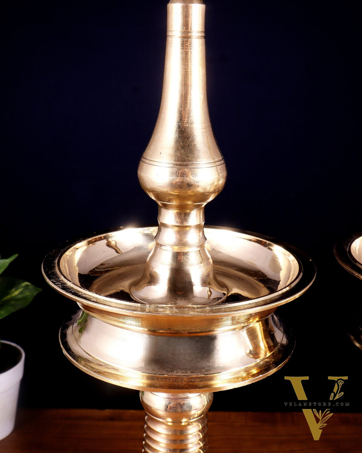 Pure Brass Traditional Kerala Lamp Nilavilakku – Pair ( available in different sizes)