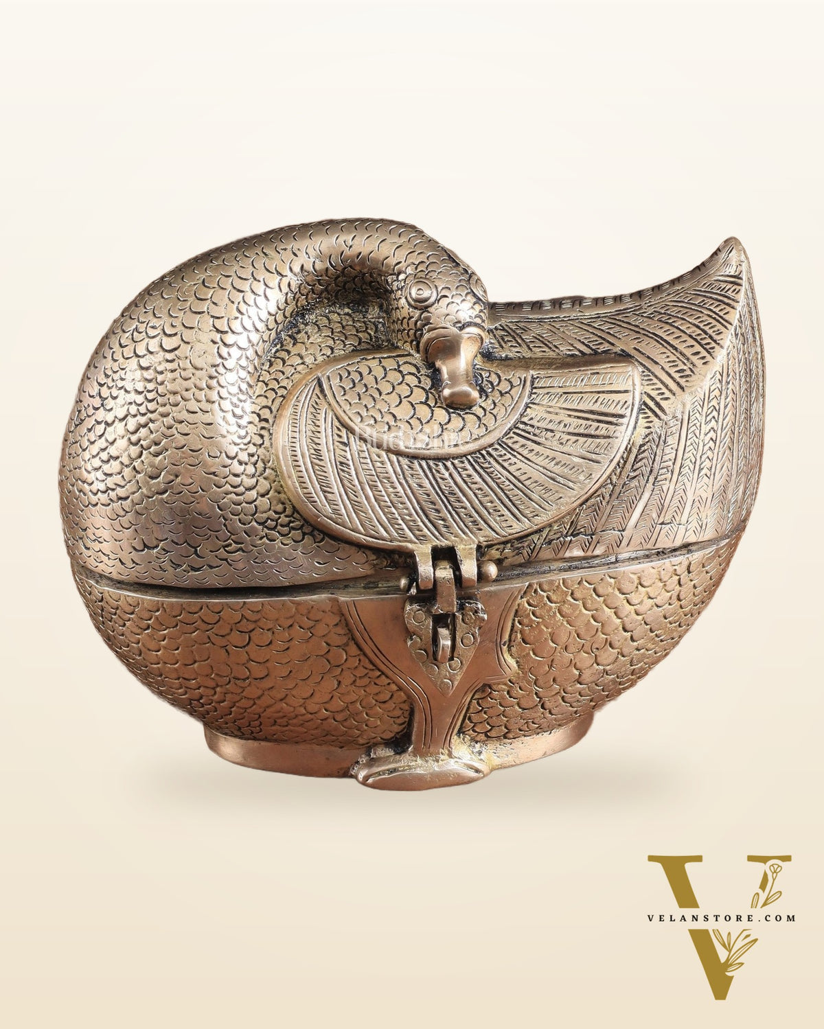 Pure Brass Unique Duck-Shaped Multipurpose Storage Box – Elegant Home Décor