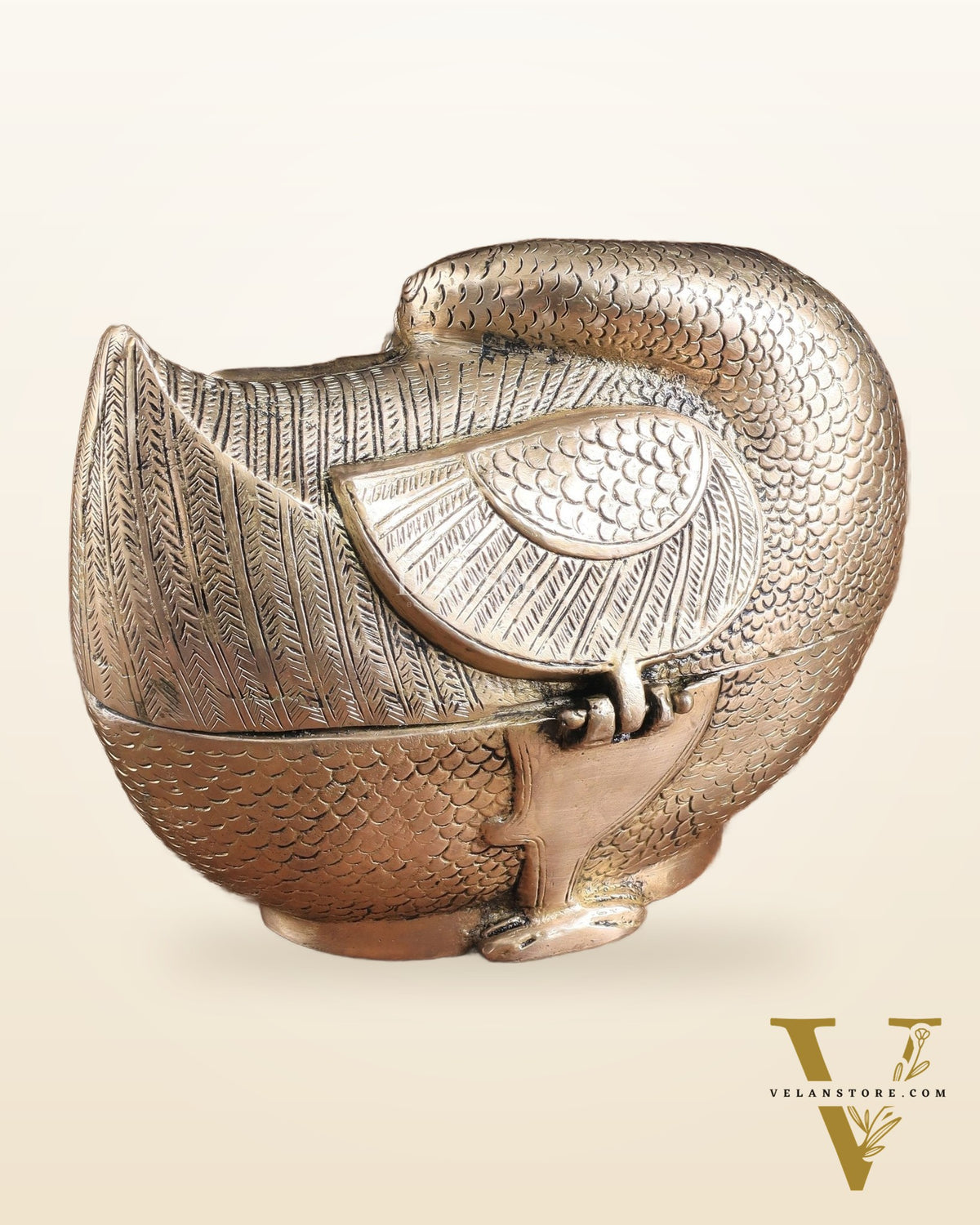 Pure Brass Unique Duck-Shaped Multipurpose Storage Box – Elegant Home Décor