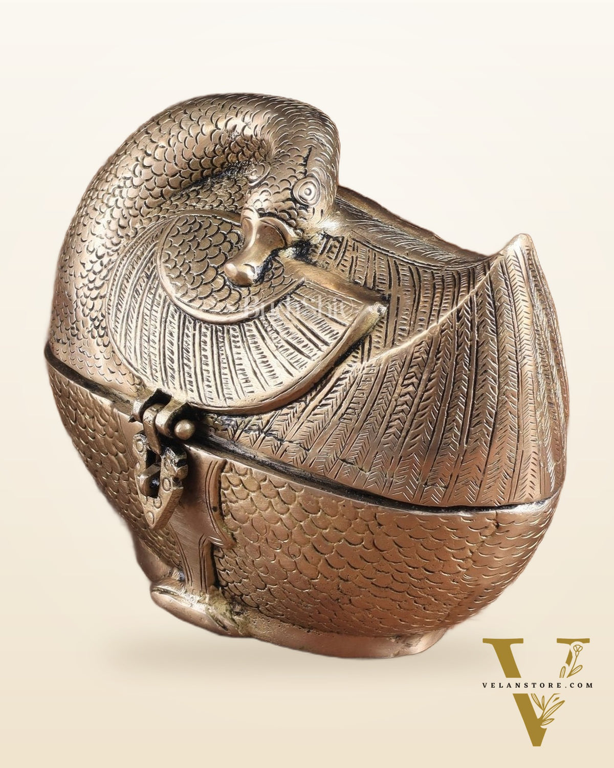 Pure Brass Unique Duck-Shaped Multipurpose Storage Box – Elegant Home Décor
