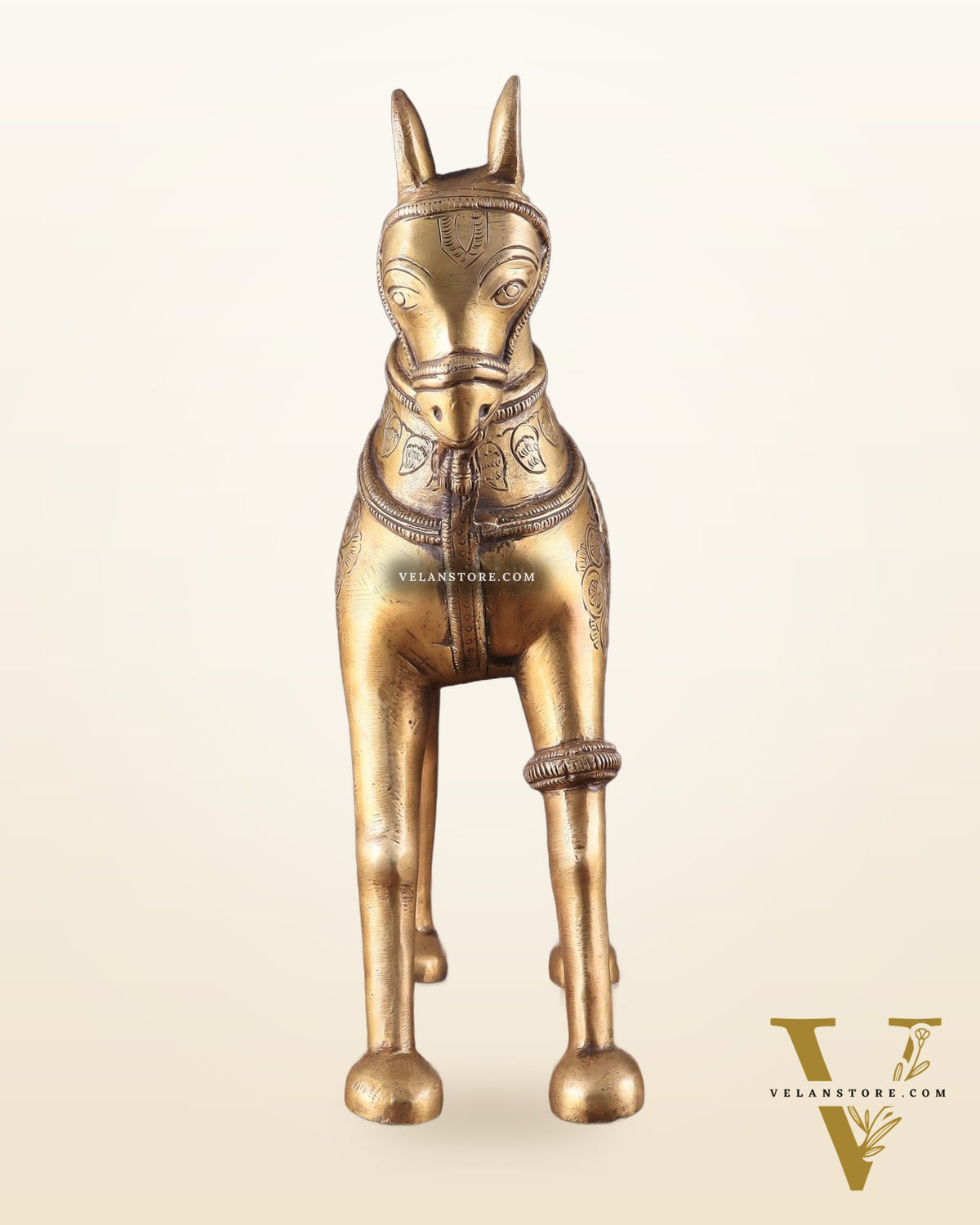 Pure Brass Unique Horse Statue Showpiece 12.6 inches