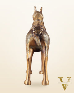 Pure Brass Unique Horse Statue Showpiece 12.6 inches