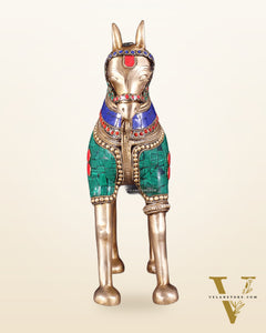 Pure Brass Unique Horse Statue Showpiece 12.6"