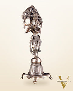 Pure Brass Unique Lord Krishna Idol 14.5 inch