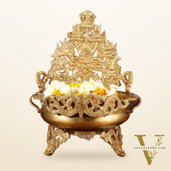 Pure Brass Urli Bowl Antique Style | 12 inch